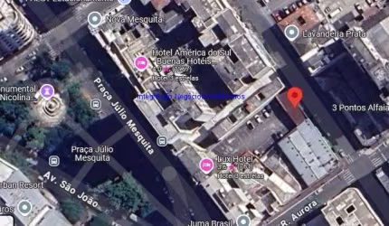 Terreno 767m².  Excelente localização, á 7 minutos andando para a estação do metrô Republica; Entre as Ruas Vitoria,  Aurora e Praça Júlio Mesquita.