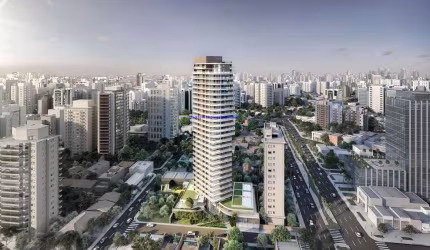 Apartamento 323m², 03 dormitórios (sendo suítes), 04 banheiros e 05 vagas de garagem.  Condomínio com portaria, segurança, piscina, academia