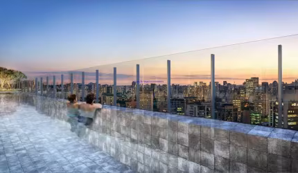 Apartamento 114,60m², 02 dormitórios (sendo suítes),  03 banheiros e 02 vagas de garagem. (Fotos ilustrativas, entrega prevista para Janeiro/2025).