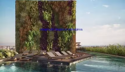 Apartamento 45m², 01 dormitório, 01 banheiro e 01 vaga de garagem; (Fotos ilustrativas).  Condomínio com portaria, segurança, piscina, academia