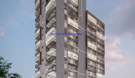 Apartamento 39,99m², 02 dormitórios e 01 banheiro; (Fotos ilustrativas, entrega prevista para Julho/2025).  Condomínio com portaria, segurança