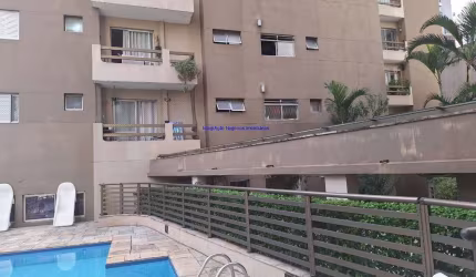 Apartamento 80m², 02 dormitórios, 01 banheiro e 01 vaga de garagem.  Condomínio com portaria, segurança, piscina, academia e salão de festas.