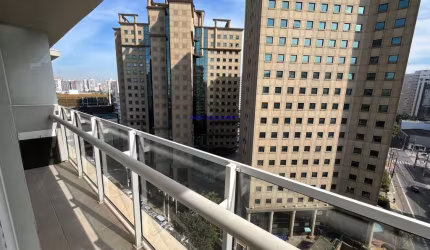 Apartamento 45m², 01 dormitório, 01 banheiro e 01 vaga de garagem.  Condomínio com portaria,  segurança, academia, piscina,  salão de festas