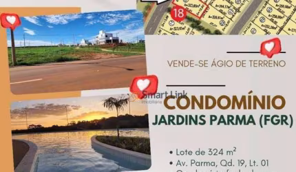Terreno à venda, 324 m² por R$ 160.000,00 - Jardins Parma - Senador Canedo/GO