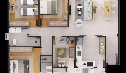 Apartamento com 3 dormitórios à venda, 121 m² por R$ 750.000,00 - Embaré - Santos/SP
