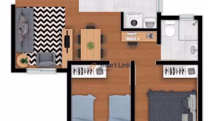 Apartamento com 2 dormitórios à venda, 43 m² por R$ 135.000,00 - Fragata - Pelotas/RS
