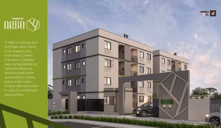 Apartamento com 2 quartos à venda na Rua Clóvis Bevilaqua, 636, Vargem Grande, Pinhais, 43 m2 por R$ 277.900