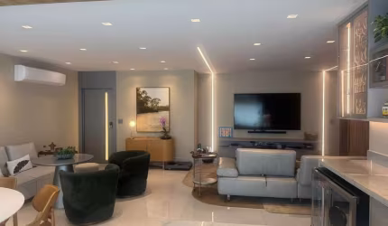 -APARTAMENTO COM 3 SUÍTES NO EDIFÍCIO TORRE DE SAVERNE! -ÁREA PRIVATIVA DE 242M² - 14° ANDAR. -03 VAGAS DE GAGAREM. -NASCENTE.