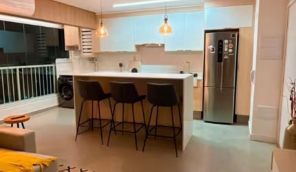 Apartamento para locação 1 dormitório sala ampliada 1 vaga de garagem com ar condicionado