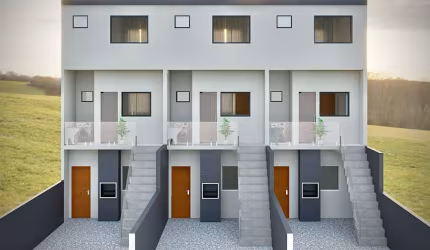 Sobrado  NOVO no Pinheirinho- 2 quartos- 1 vaga