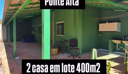 3 QUARTOS EM OBRA - COM CASA DE FUNDO - PONTE ALTA