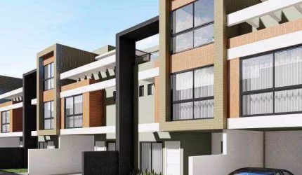 Sobrado com 3 dormitórios à venda, 111 m² por R$ 887.301 - Portão - Curitiba/PR
