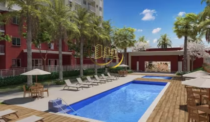 Apartamento à venda em Nova Odessa-SP, Residencial dos Ipês: 2 quartos, 2 salas, 1 banheiro, 1 vaga de garagem, 47m².