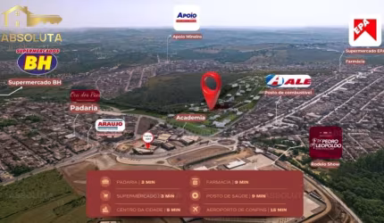 Lancamento Residencial E  Comercial  A 5 Min Do Centro De Pedro Leopoldo E 15 Min Aeroporto De Confins - Campinho, Pedro