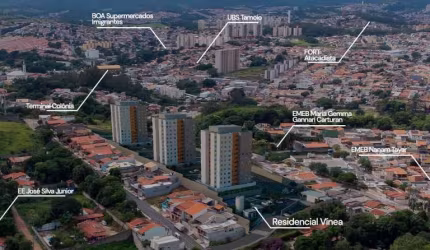 Apartamento para Venda em Jundiaí, Parque Carolina, 2 dormitórios, 1 banheiro, 1 vaga