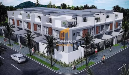 Triplex novos frente e lateral para o mar Matinhos