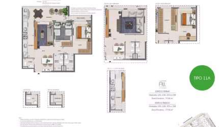 SELECIONE - Apartamento 2 quartos, sendo 1 suíte