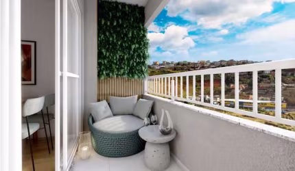 Apartamento com 2 quartos à venda na Rua Doutor Ferdinando Cyrne, Aeroporto, Juiz de Fora, 46 m2 por R$ 240.990