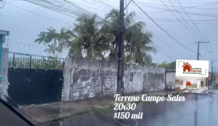 Terreno murado com poço em Campo Sales Tarumã- Manaus