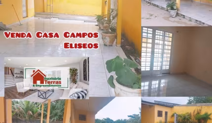 Campos Eliseos casa 3 quartos e uma Kitnet Financia grande quintal para Investidoes
