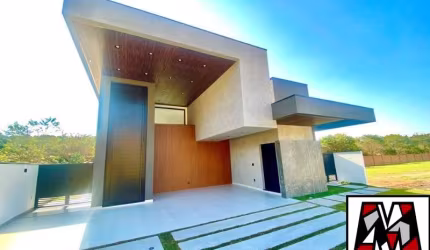 Casa térrea nova  a venda no Condomínio fechado  Alphaville em Jundiaí, 03 suites