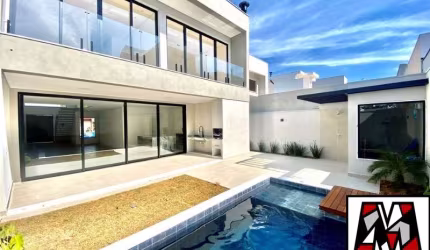 Casa a venda no Condomínio fechado Brisas da Mata, em Jundiaí, com 03 suites, com piscina