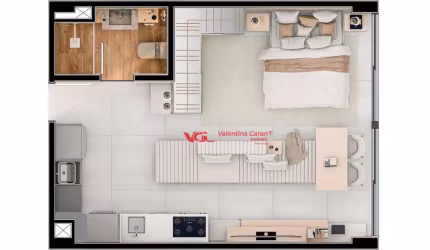 Apartamento com 1 dormitório à venda, 46 m² por R$ 487.755,00 - Centro - Indaiatuba/SP