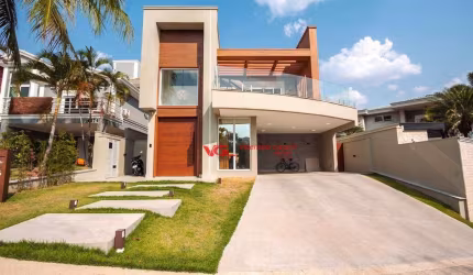 Casa nova e com vista para o lago com 4 suítes à venda, 441 m² - Jardim Vila Paradiso - Indaiatuba/SP