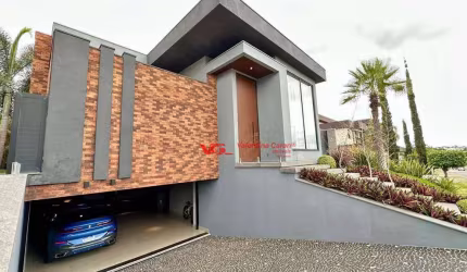 Casa Moderna e Exclusiva com 3 suítes e salão de jogos à venda, 453 m² por R$ 5.700.000 - Jardim Maison Du Parc - Indaiatuba/SP