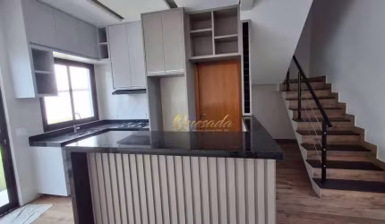 Sobrado novo à venda, 3 quartos, 2 suítes, planejados, Condomínio Vila Rica, Indaiatuba.