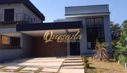 Casa térrea nova, à venda, 3 suítes, Condomínio Gran Reserve, Indaiatuba.