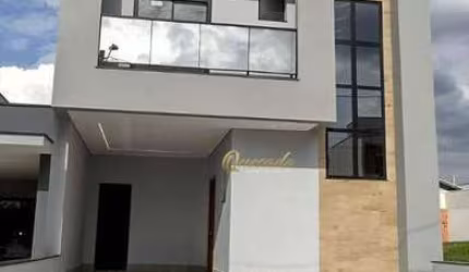 Sobrado novo à venda, 3 suítes, piscina, Condomínio Jardim Toscana, Indaiatuba.