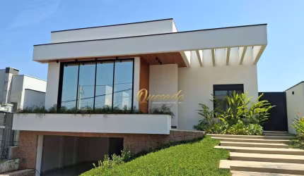 Casa térrea nova, à venda, 4 suítes, planejados, piscina, Condomínio Helvetia Park, Indaiatuba.