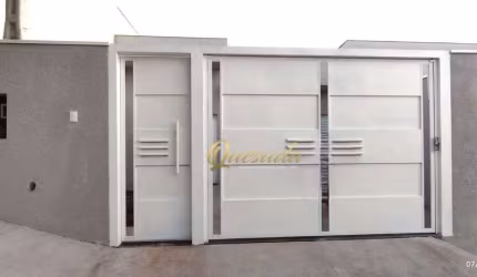 Casa térrea nova à venda, 3 quartos,1 suíte, quintal, Jardim das Maritacas, Indaiatuba.