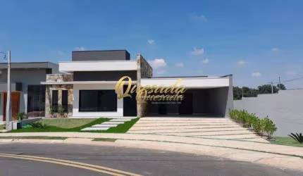 Casa assobradada nova à venda, 3 suítes, Condomínio Evidências, Indaiatuba.