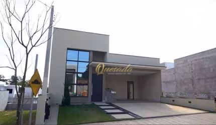 Casa térrea nova, à venda, 3 quartos, 1 suíte, planejados, Condomínio Milano, Indaiatuba.