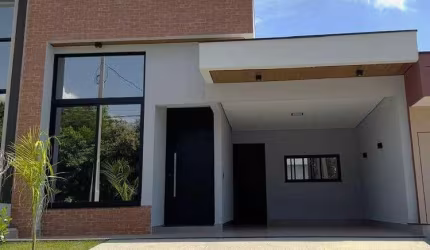 Casa térrea nova à venda, 3 suítes, planejados, Condomínio Park Gran Reserve, Indaiatuba.