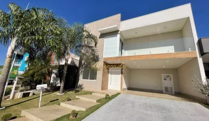 Sobrado para locação, 3 suítes, planejados, piscina, escritório, Condomínio Maria Dulce, Indaiatuba.