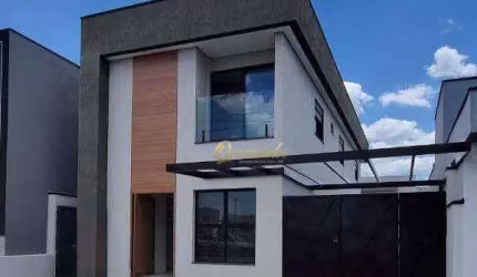 Sobrado novo à venda, 3 dormitórios, 1 suíte, piscina, Condomínio Evidências, Indaiatuba.