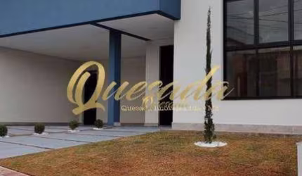 Casa térrea nova, à venda, 3 suítes, piscina, escritório, Condomínio Laguna, Indaiatuba.