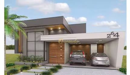 Casa em construção à venda, 4 suítes, planejados, piscina, Condomínio Jardins Di Roma, Indaiatuba.