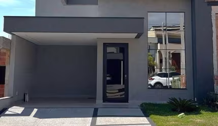 Casa térrea nova à venda, 3 quartos, 1 suíte, planejados, Condomínio Gran Reserve, Indaiatuba.