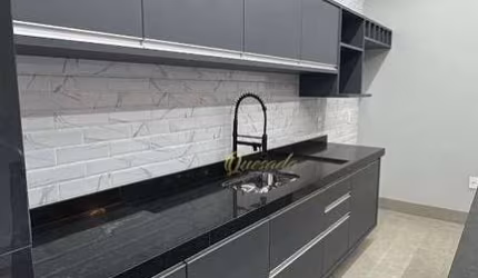 Casa térrea nova, à venda, 3 suítes, planejados, Condomínio Gran Reserve, Indaiatuba.