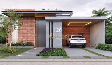Casa térrea em construção, à venda, 3 suítes, piscina, planejados, Condomínio London Park, Indaiatuba.