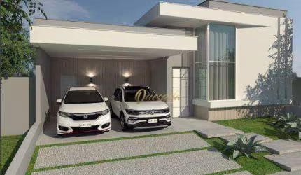 Casa térrea em construção, à venda, 3 suítes, piscina, planejados, Condomínio London Park, Indaiatuba.