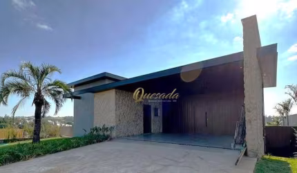 Sobrado novo à venda, 4 suítes, piscina, planejados, Condomínio Reserva Petrus, Indaiatuba.