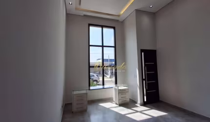 Casa térrea nova, à venda, 3 suítes, planejados, Condomínio Mantova, Indaiatuba.