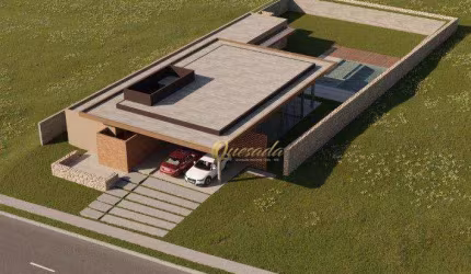 Casa térrea nova à venda, 4 suítes, piscina, planejados, Condomínio Reserva Petrus, Indaiatuba.