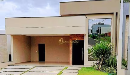 Casa térrea, à venda, 3 dormitórios, 1 suíte, piscina, Condomínio Gran Reserve, Indaiatuba.