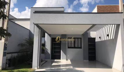 Casa térrea nova, à venda, 3 dormitórios, suíte, planejados, Condomínio, Park Real, Indaiatuba.
